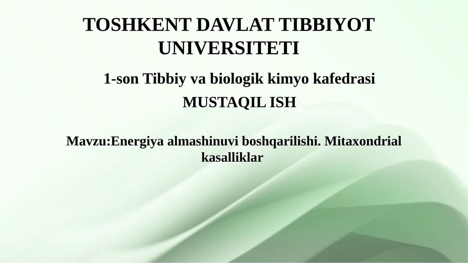 Energiya almashinuvi boshqarilishi