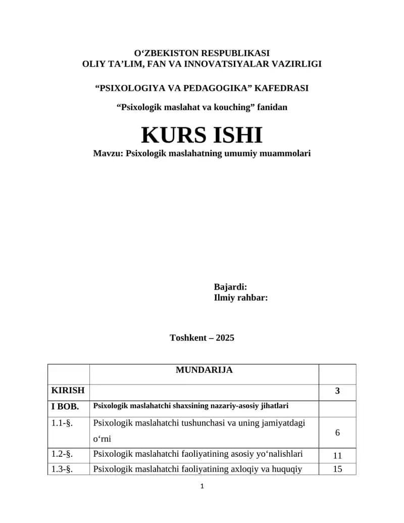 Psixologik maslahat