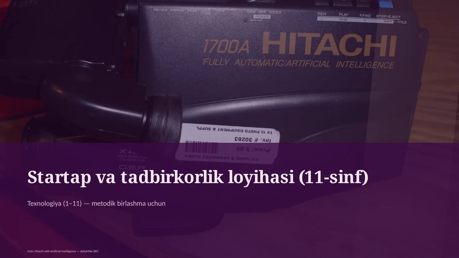 Startap va tadbirkorlik loyihasi (11-sinf)