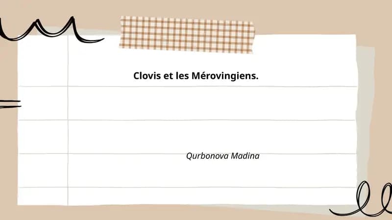 Clovis et les Mérovingiens