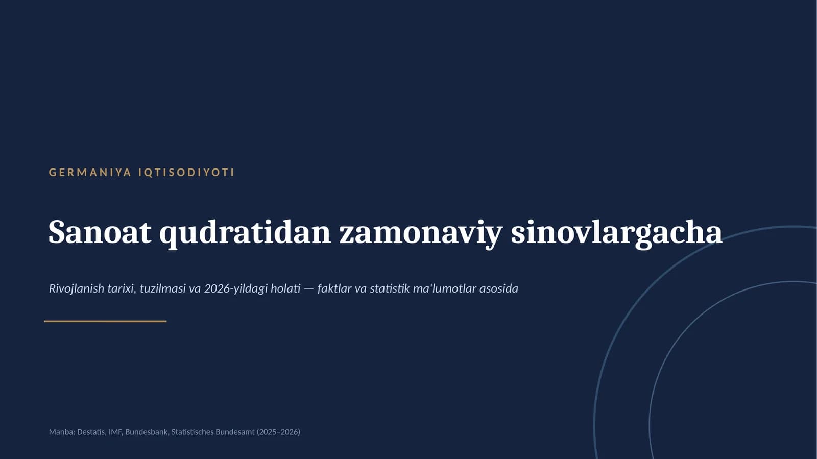 GERMANIYA IQTISODIYOTI
