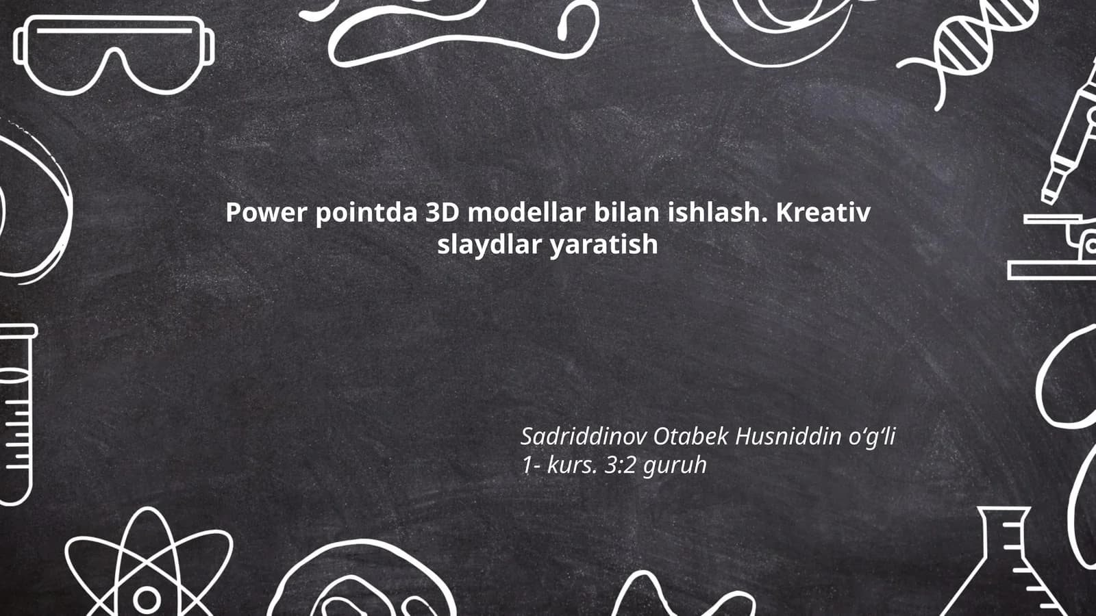 3D modellar asoslari