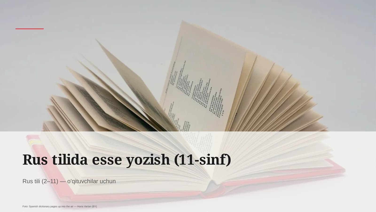 Rus tilida esse yozish (11-sinf)