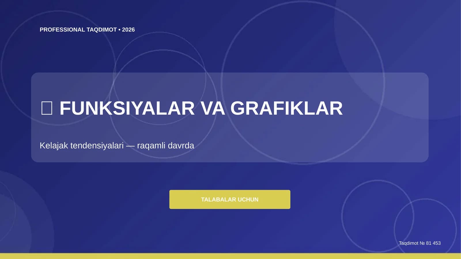 TAQDIMOT № 81 453