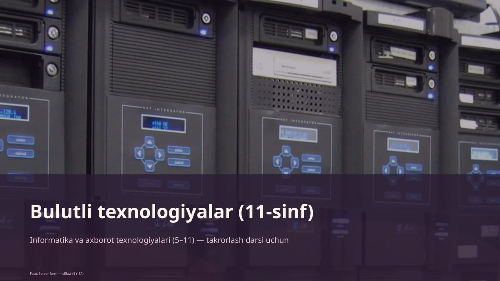 Bulutli texnologiyalar (11-sinf)