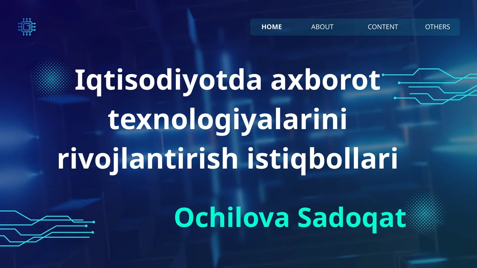 Iqtisodiyotda axborot texnologiyalarini rivojlantirish istiqbollari