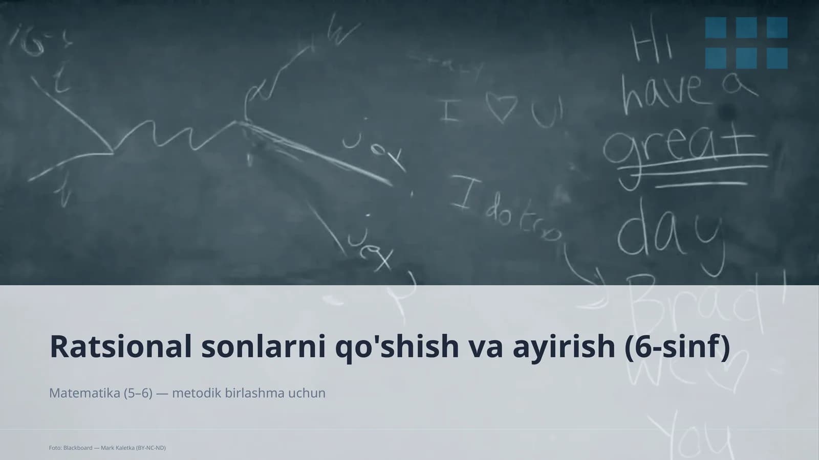 Ratsional sonlarni qo'shish va ayirish (6-sinf)