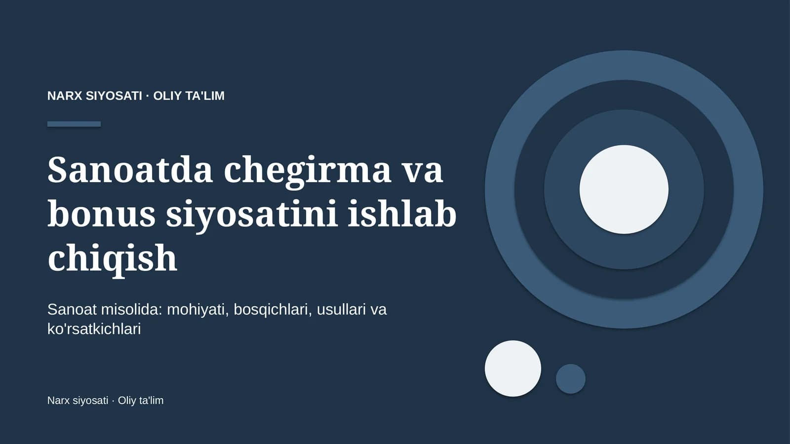 sanoatda chegirma va bonus siyosatini ishlab chiqish 5942