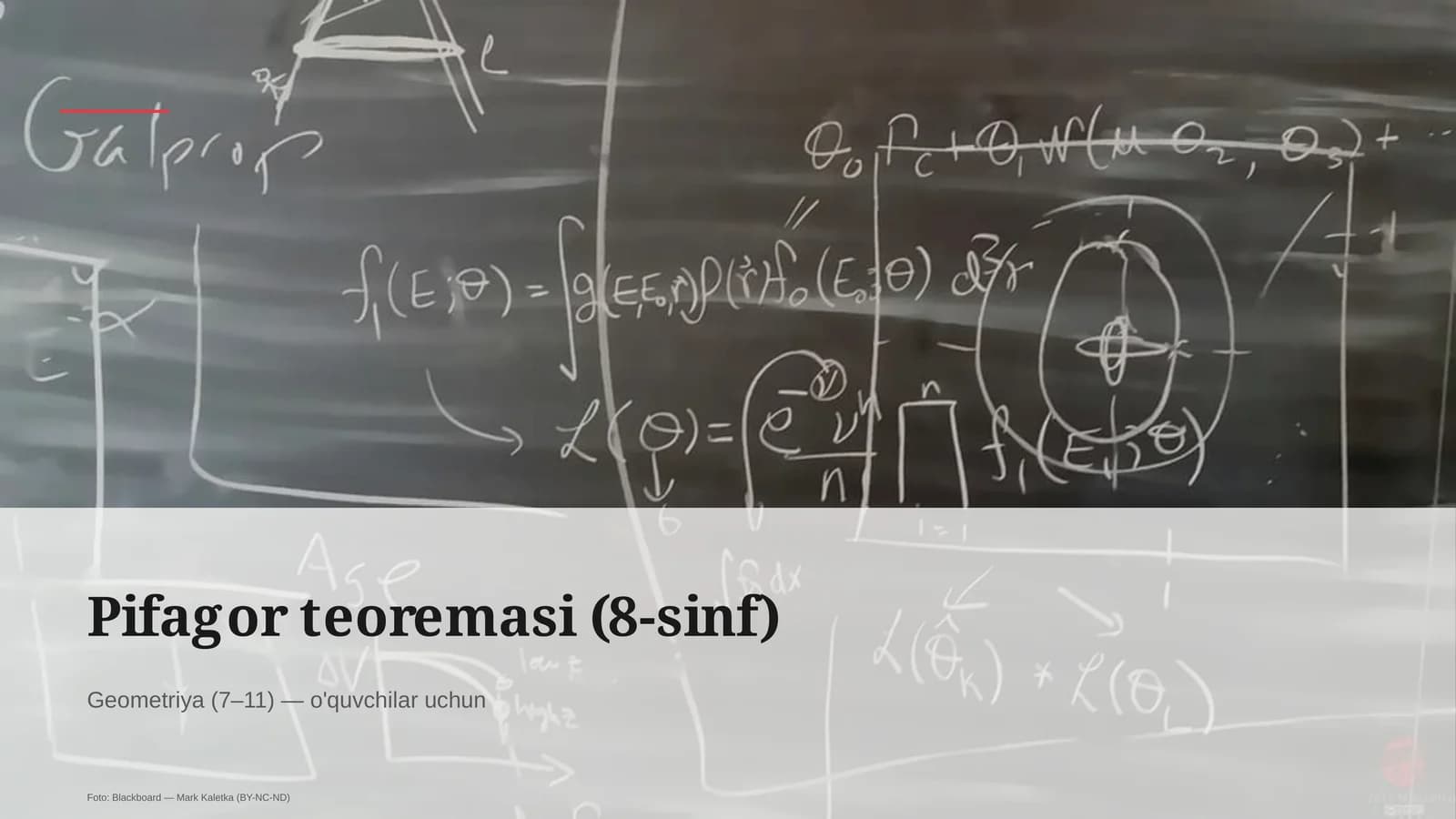 Pifagor teoremasi (8-sinf)