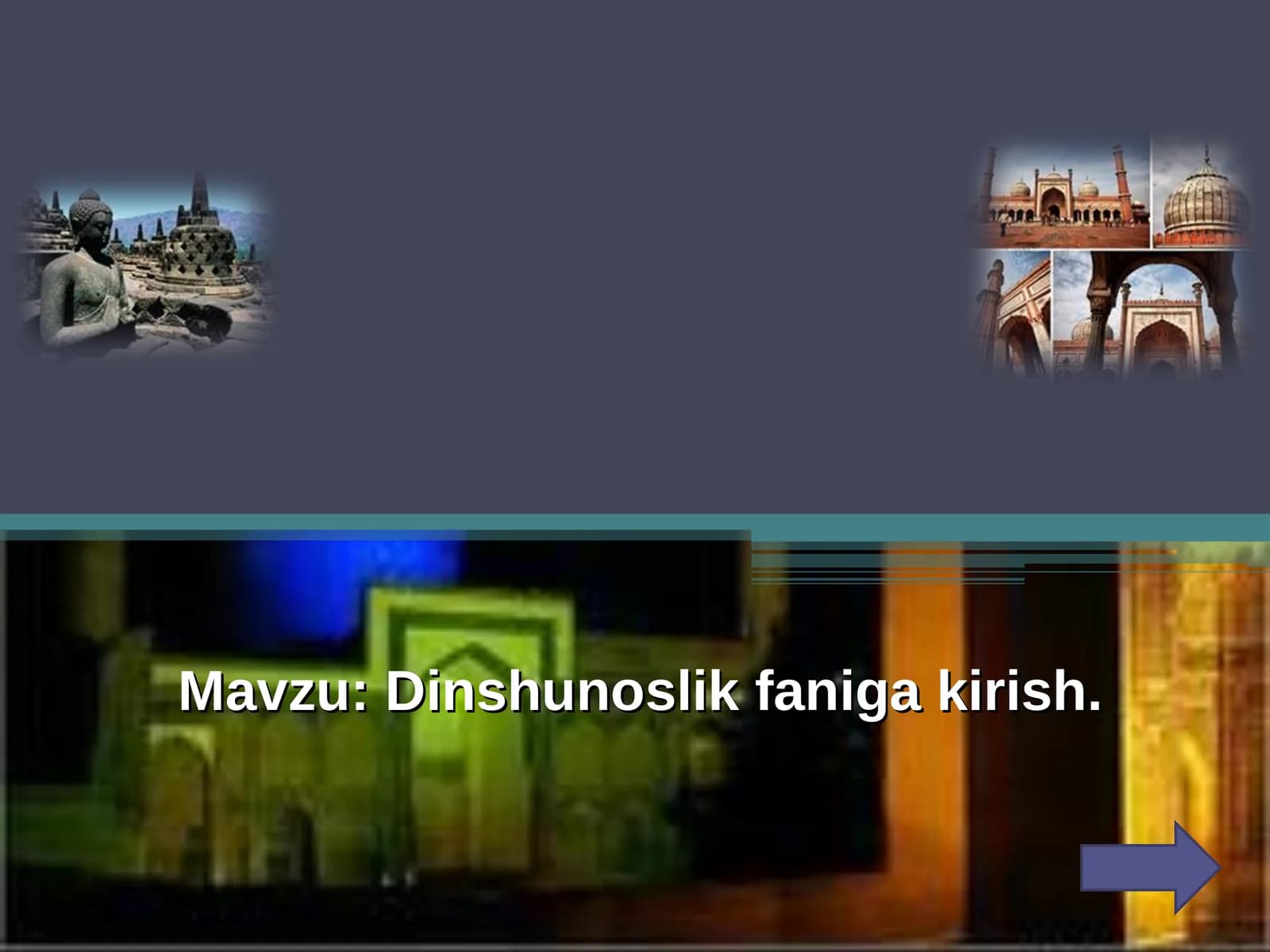 Dinshunoslik faniga kirish