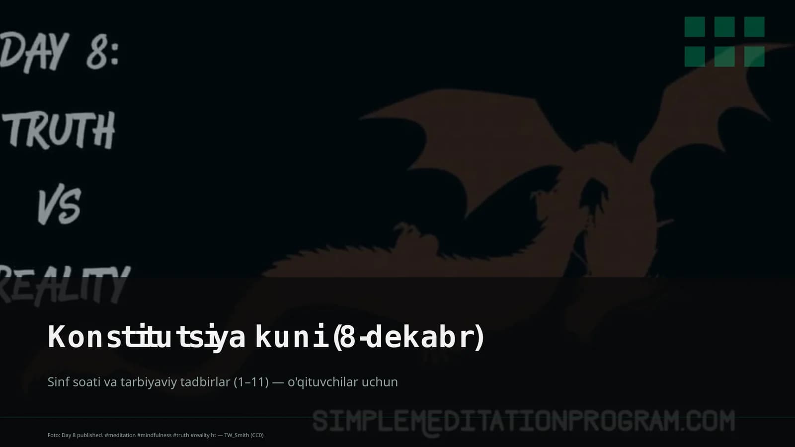 Sinf soati va tarbiyaviy tadbirlar (1–11) — o'qituvchilar uchun