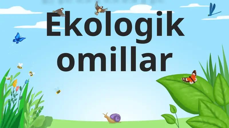 Ekologik omillar