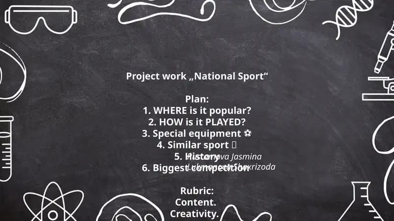 Project work „National Sport“