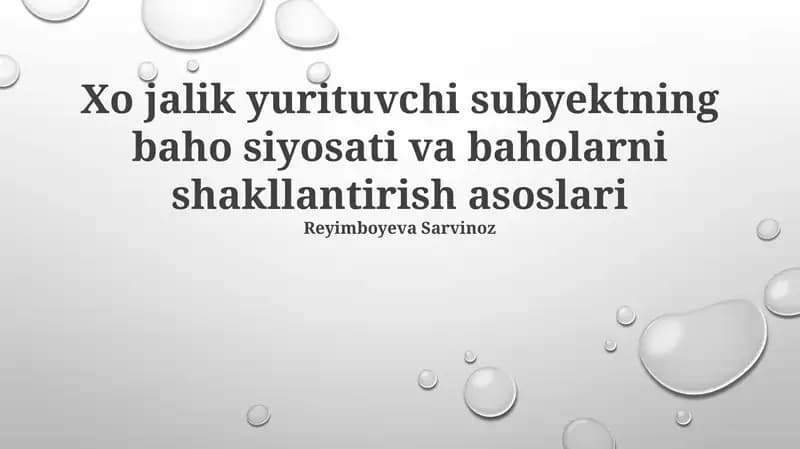 Baholash Tizimi
