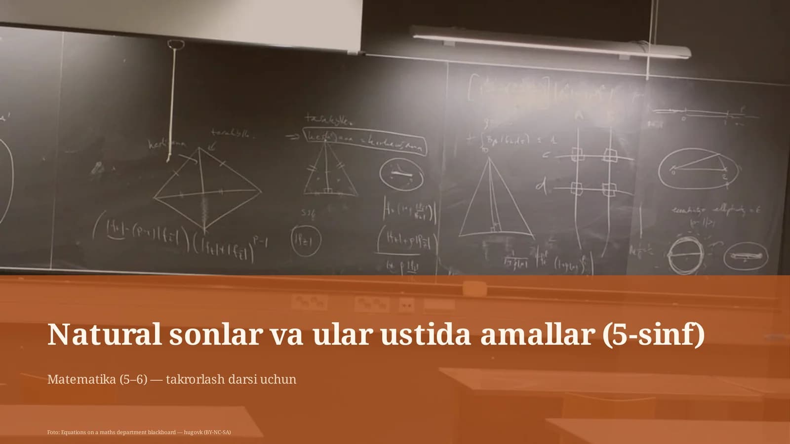 Natural sonlar va ular ustida amallar (5-sinf)