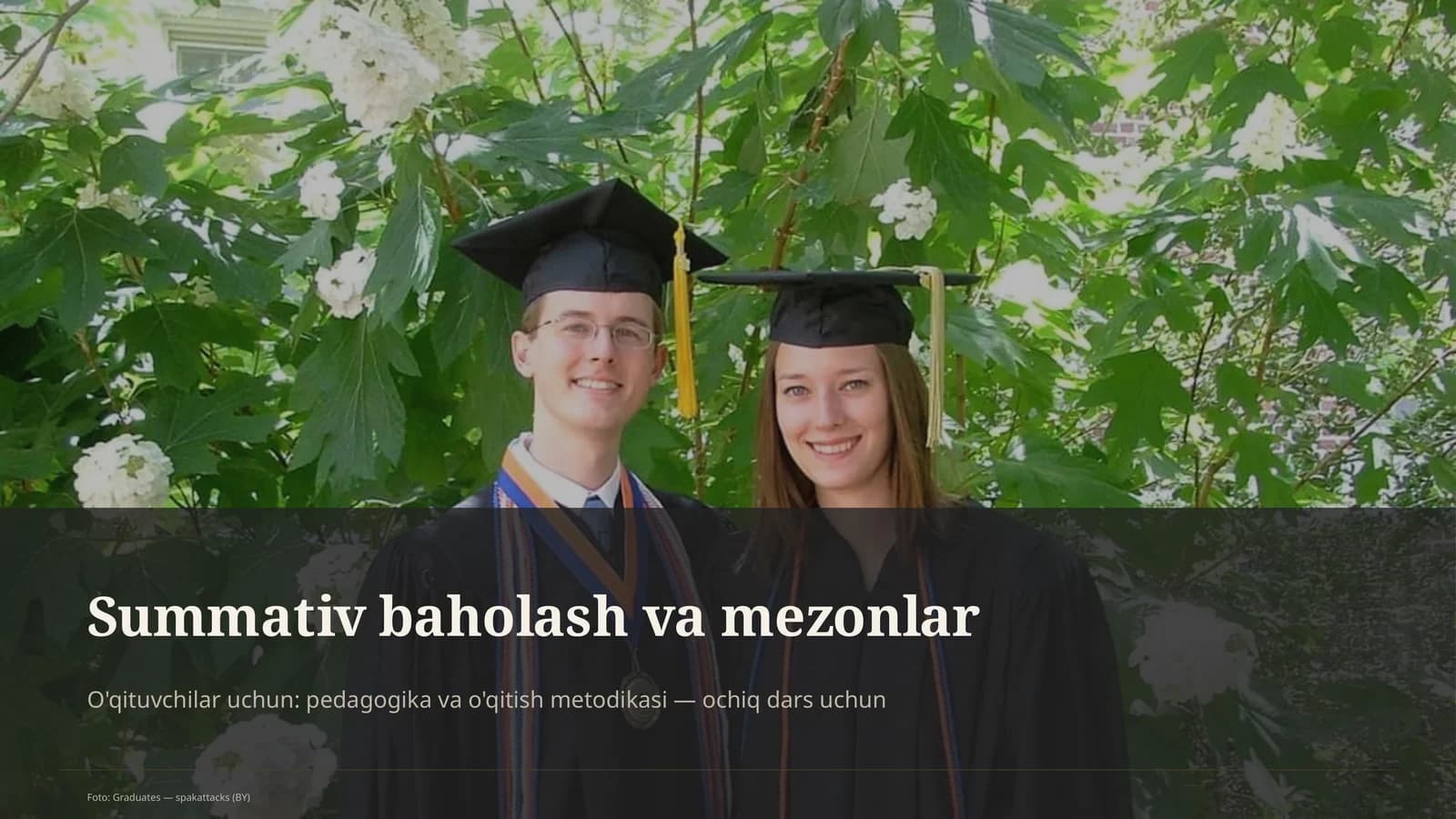 Summativ baholash va mezonlar