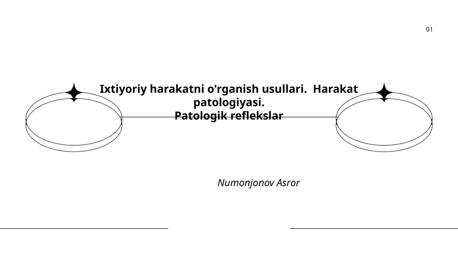 Ixtiyoriy harakatni o'rganish usullari. Harakat patologiyasi