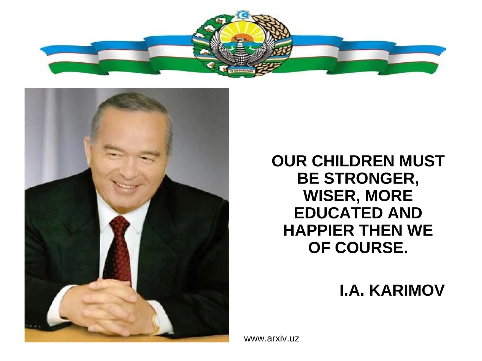 Reforms of Educational System and Upbringing of Youth in I.A. Karimov's Works