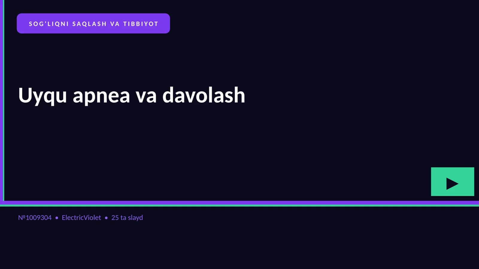 Uyqu apnea va davolash