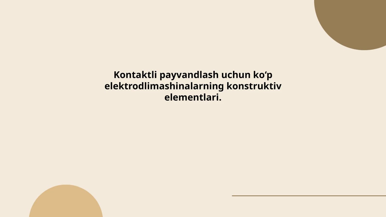 Elektrodlimashinalar konstruktiv elementlari