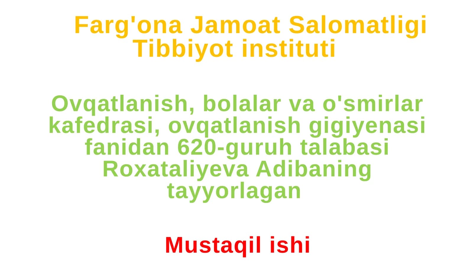 Qo'rg'oshin bilan muloqotda bo'lganlar uchun ratsion tuzish