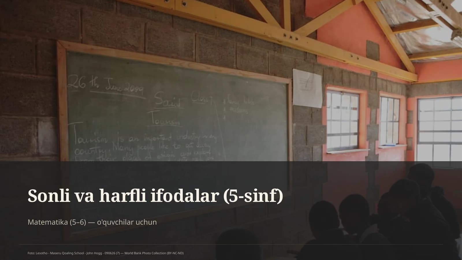 Sonli va harfli ifodalar (5-sinf)