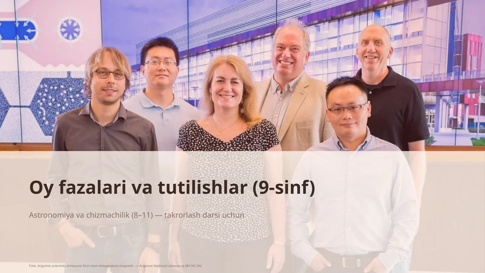 Oy fazalari va tutilishlar (9-sinf)