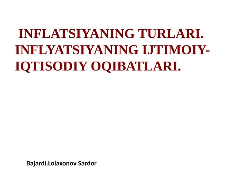 Inflatsiya