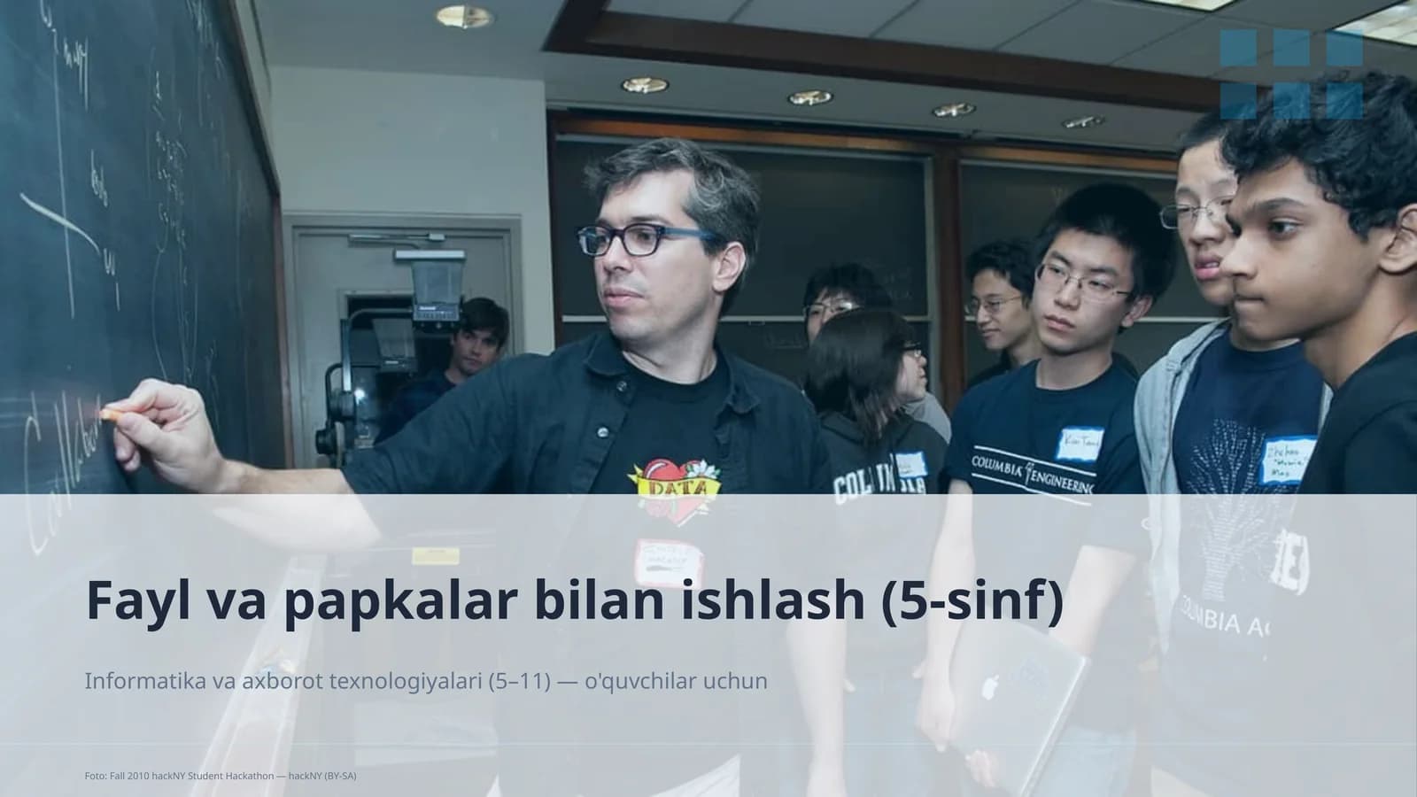 Fayl va papkalar bilan ishlash (5-sinf)