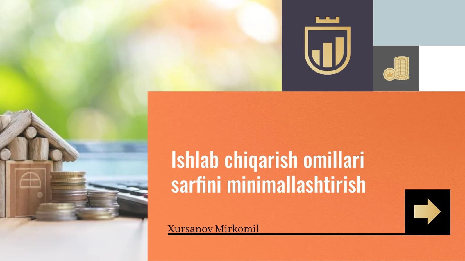 Ishlab chiqarish omillari sarfini minimallashtirish