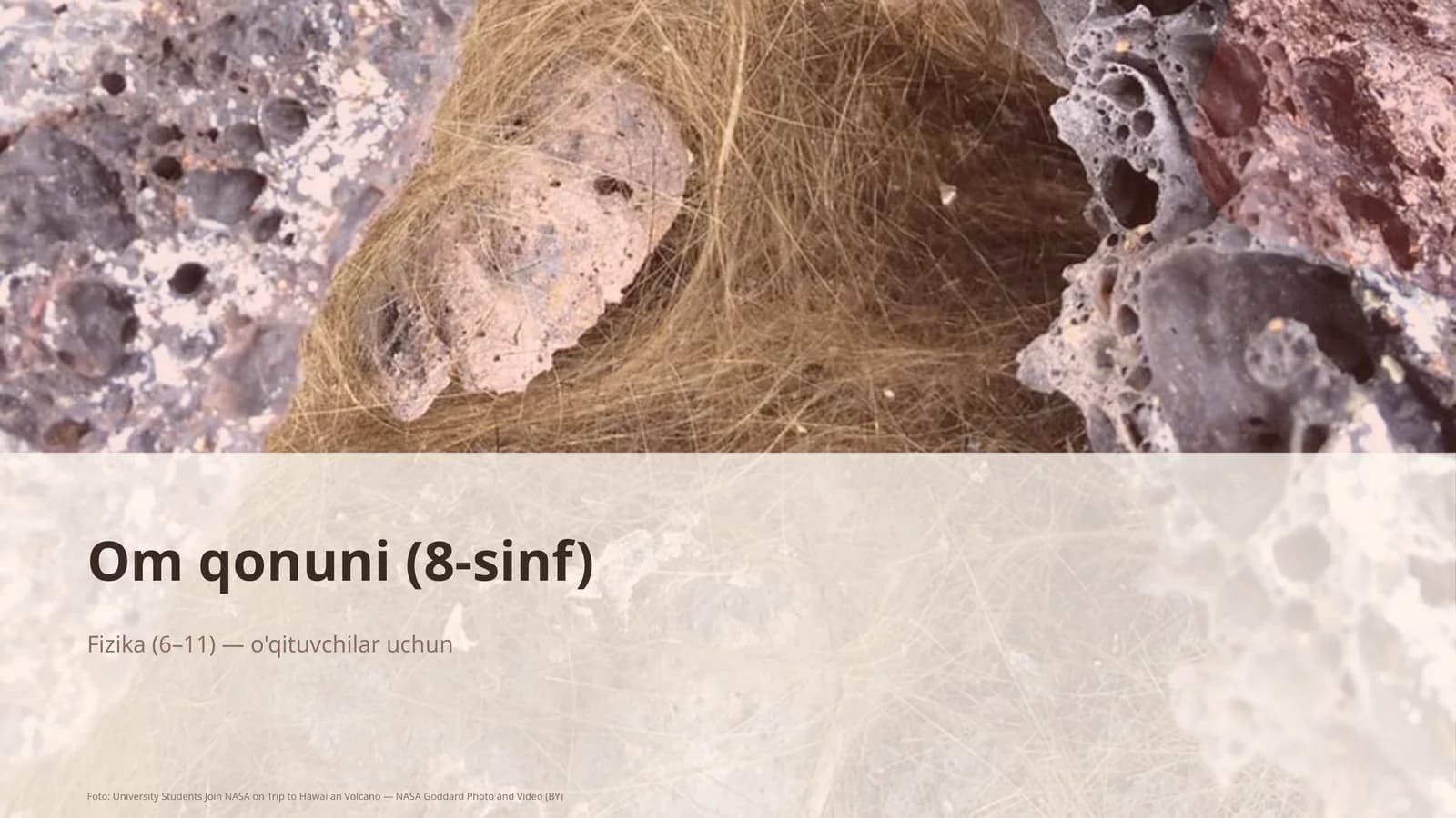 Om qonuni (8-sinf)