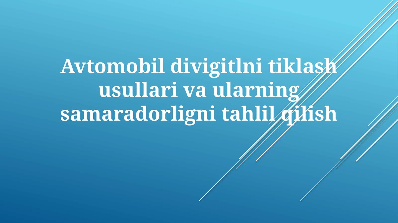 Avtomobil boʻyoqlarini qayta tiklash usullari