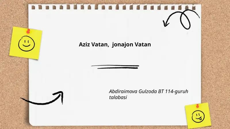 Aziz Vatan, jonajon Vatan