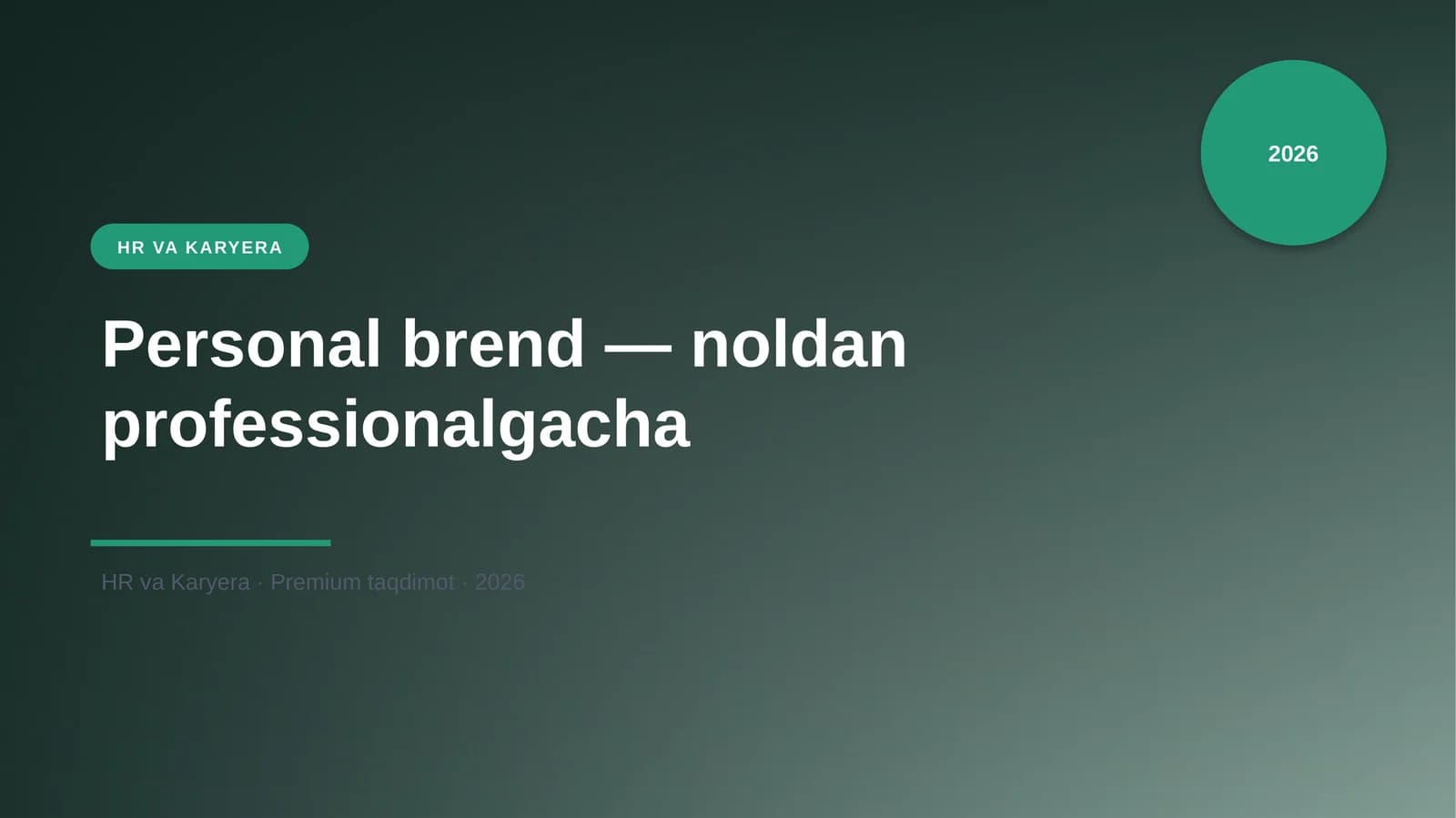 Personal brend — noldan professionalgacha