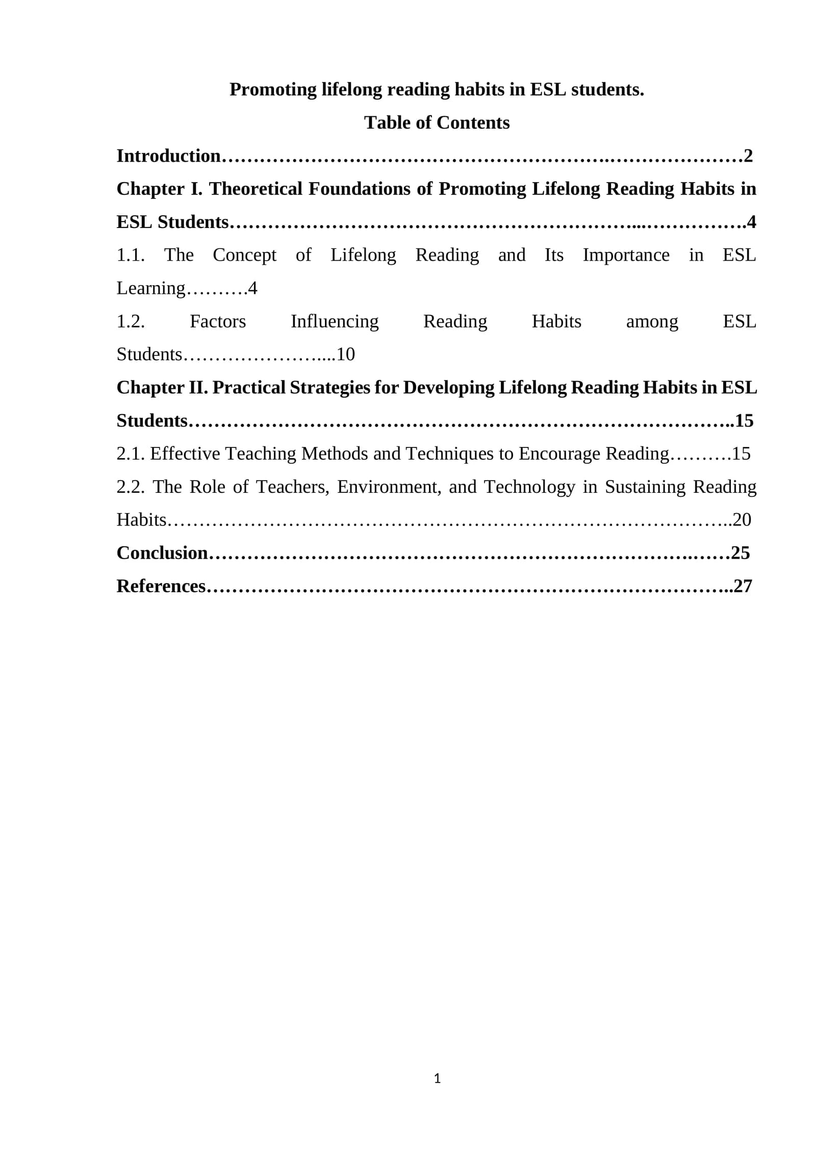 Promoting Lifelong Reading Habits in ESL Students
