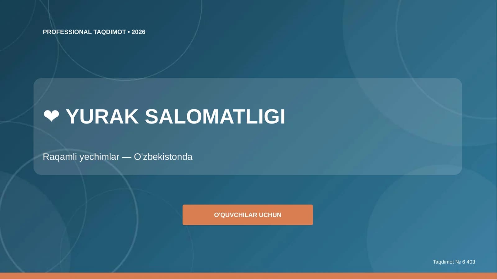 Yurak salomatligi: raqamli yechimlar (O'zbekistonda) [o'quvchilar uchun]