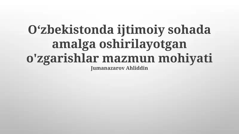 Kelajakdagi istiqbollar va rivojlanish yo'nalishlari