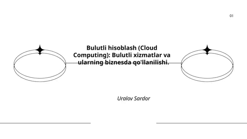 Bulutli hisoblash (Cloud Computing)