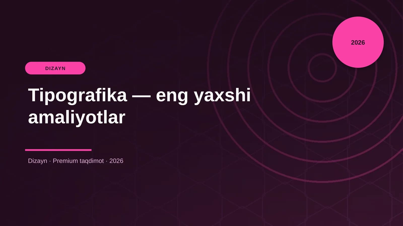 Tipografika — eng yaxshi amaliyotlar