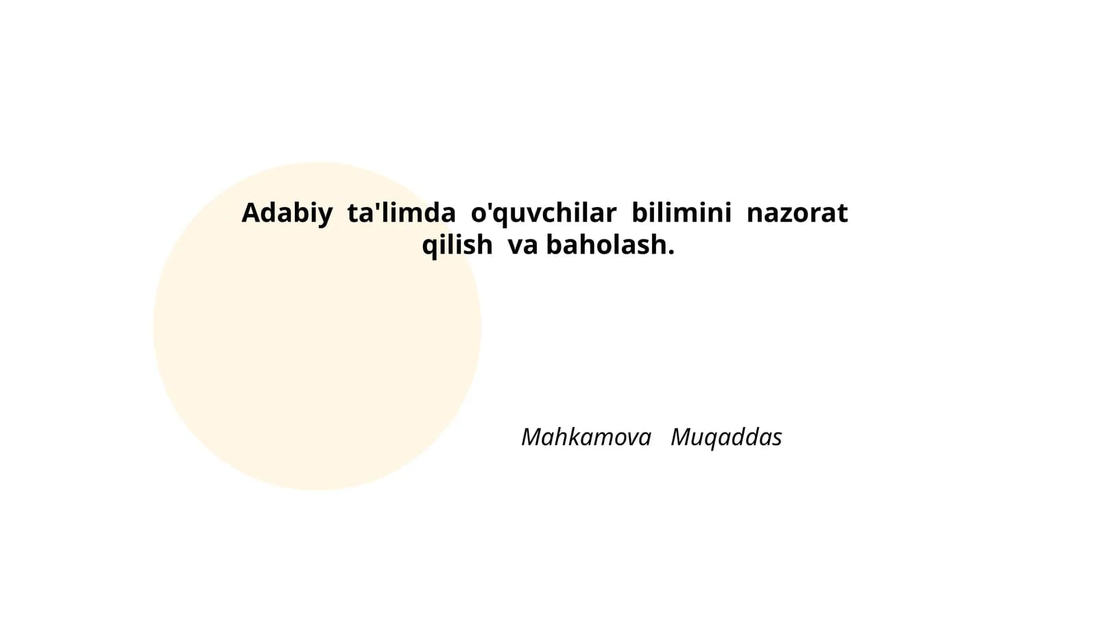 Bilimlarni baholash metodlari