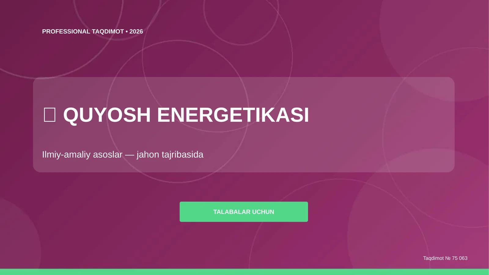 QUYOSH ENERGETIKASI