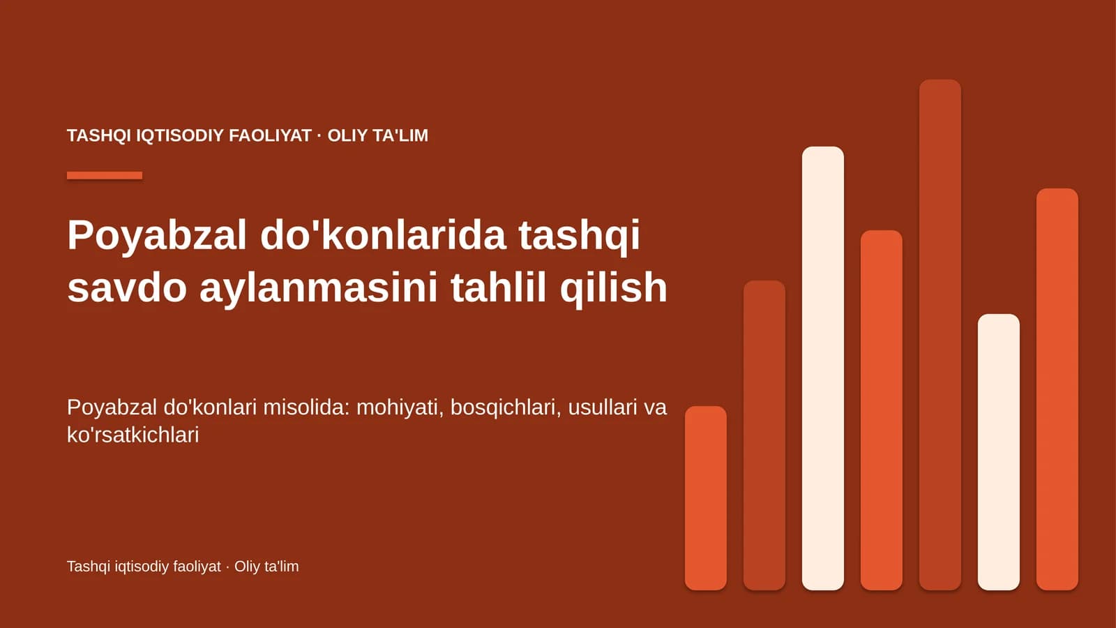 poyabzal do'konlarida tashqi savdo aylanmasini tahlil qilish 4604