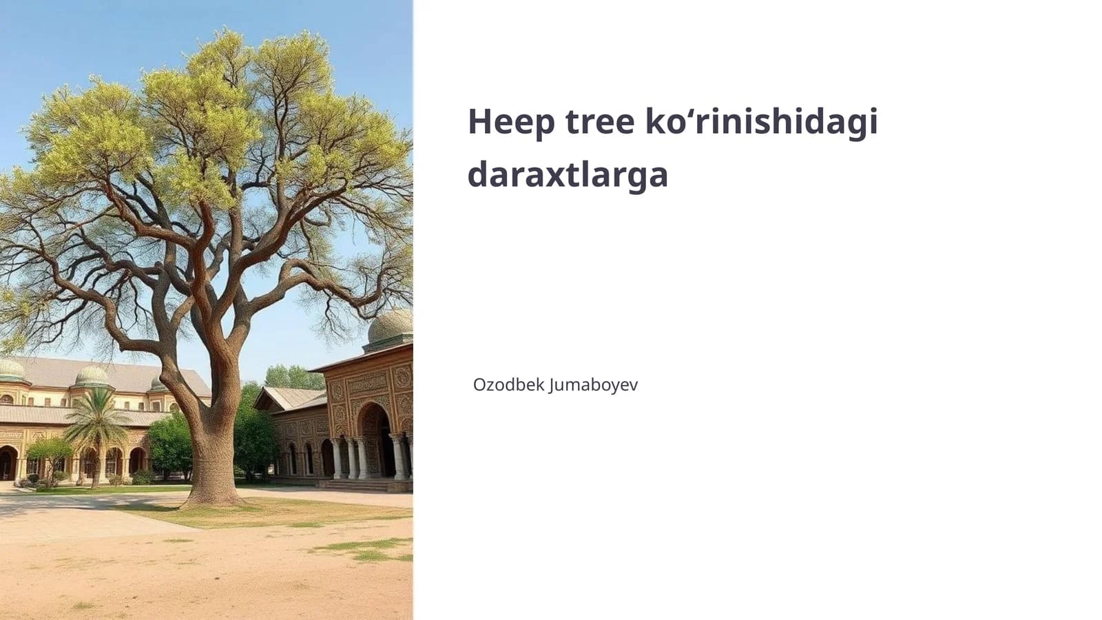 Heep tree koʻrinishidagi daraxtlarga