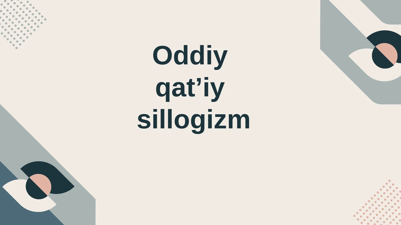 Oddiy qatʼiy sillogizm
