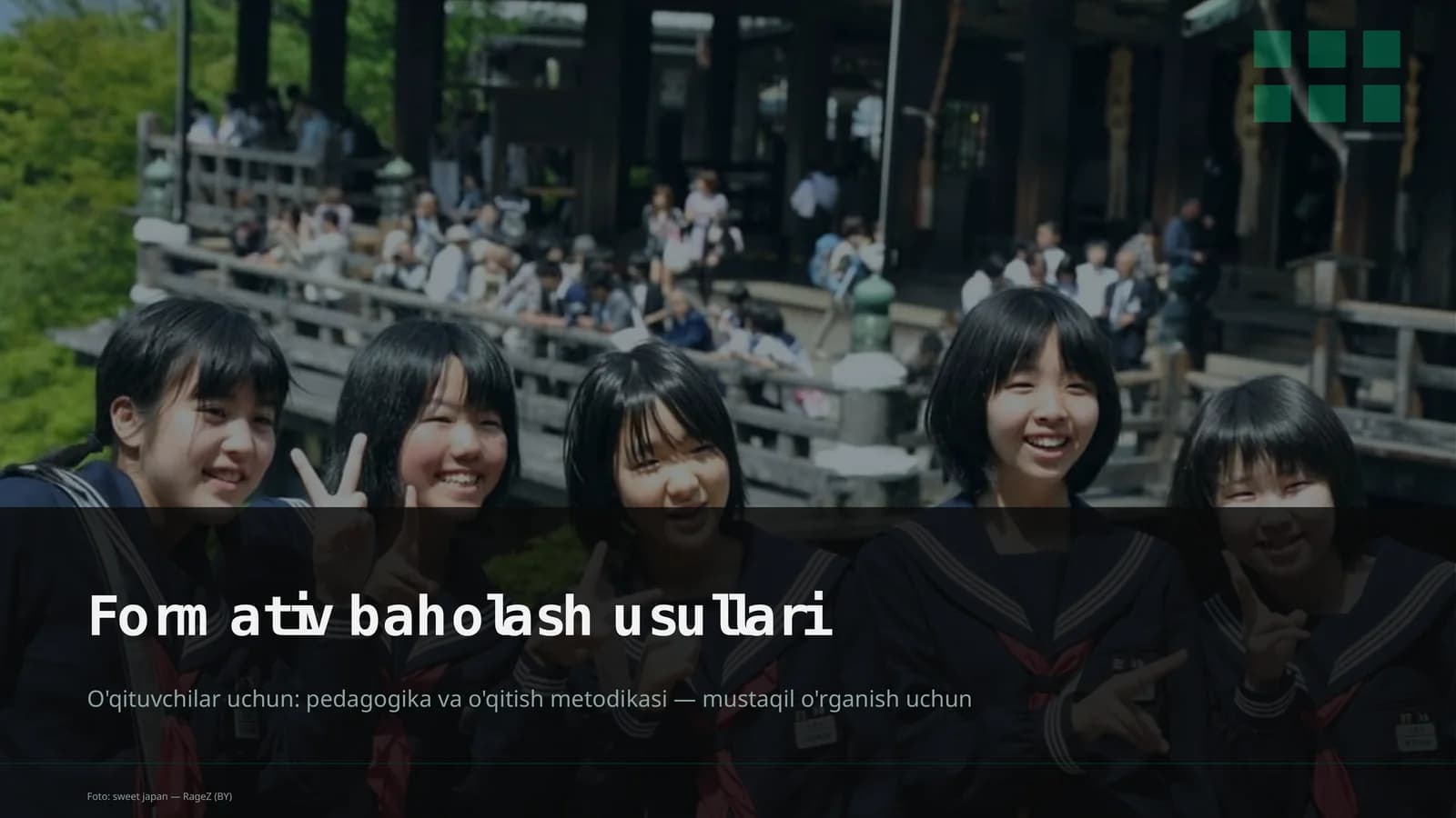 Formativ baholash usullari