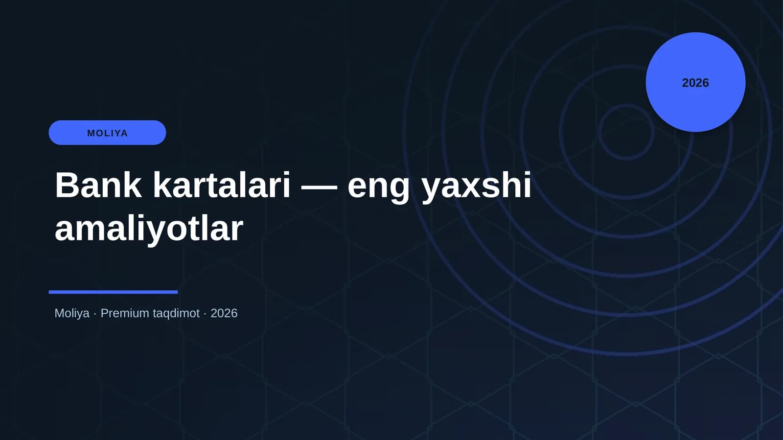 Bank kartalari — eng yaxshi amaliyotlar