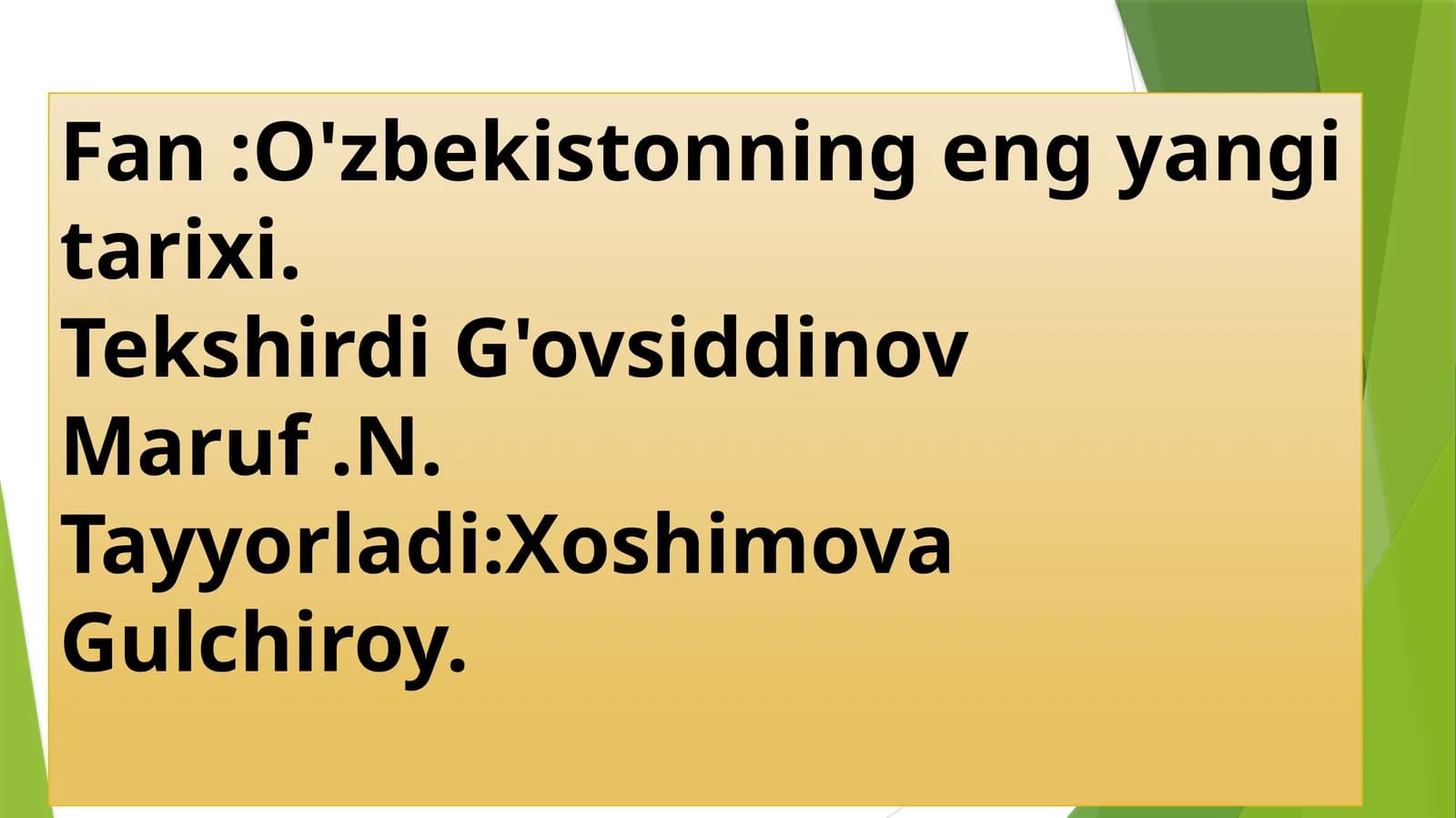 YANGI O`ZBEKISTONDA AMALGA OSHIRILAYOTGAN ISLOHOTLAR