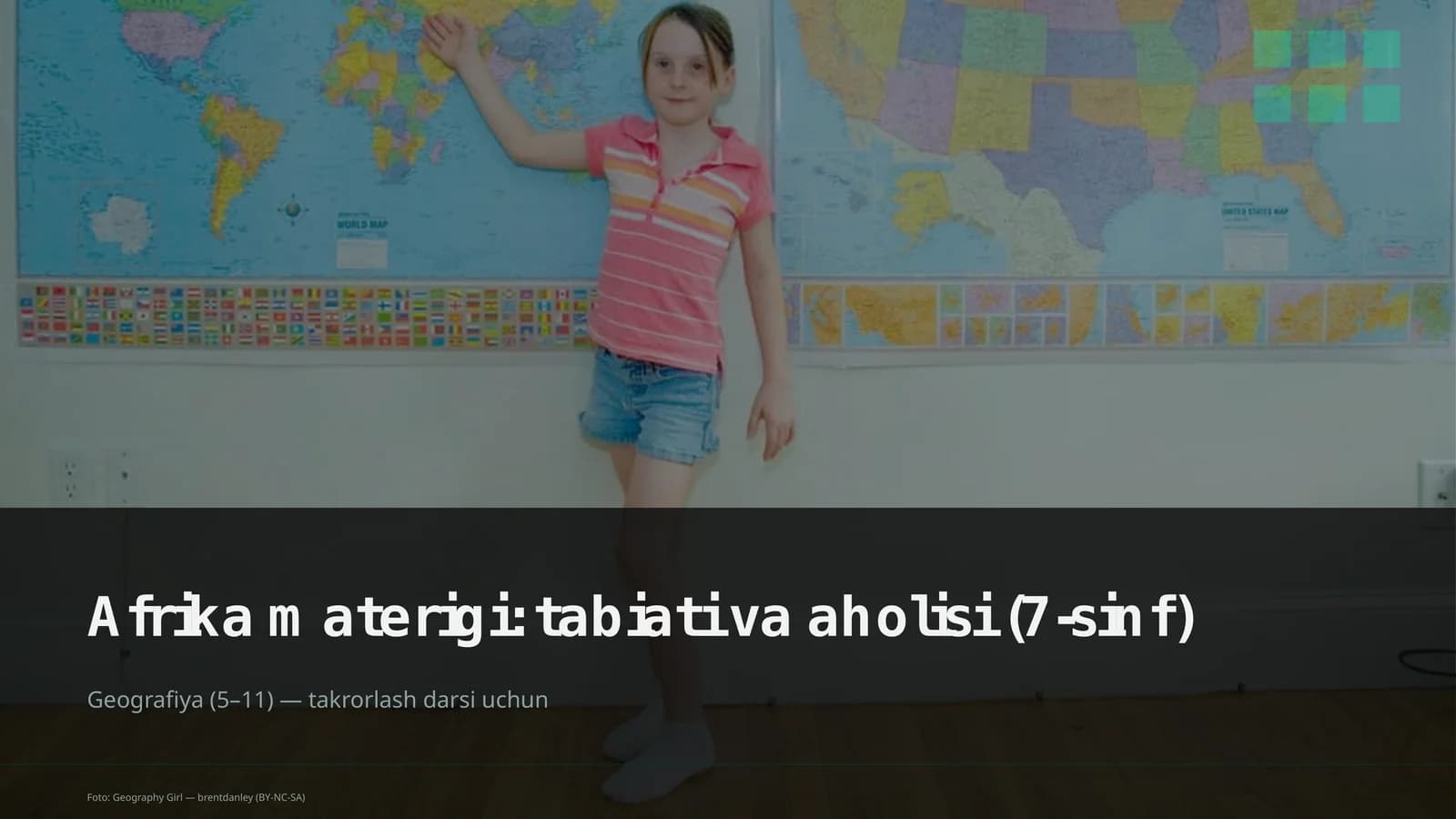 Afrika materigi: tabiati va aholisi (7-sinf)