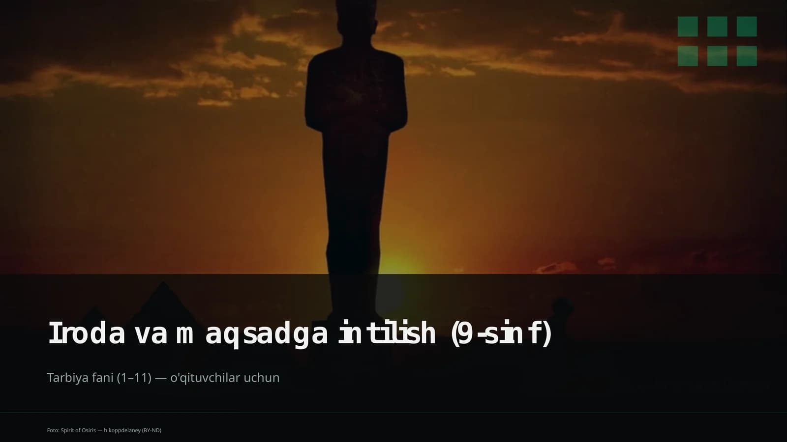 Iroda va maqsadga intilish (9-sinf)