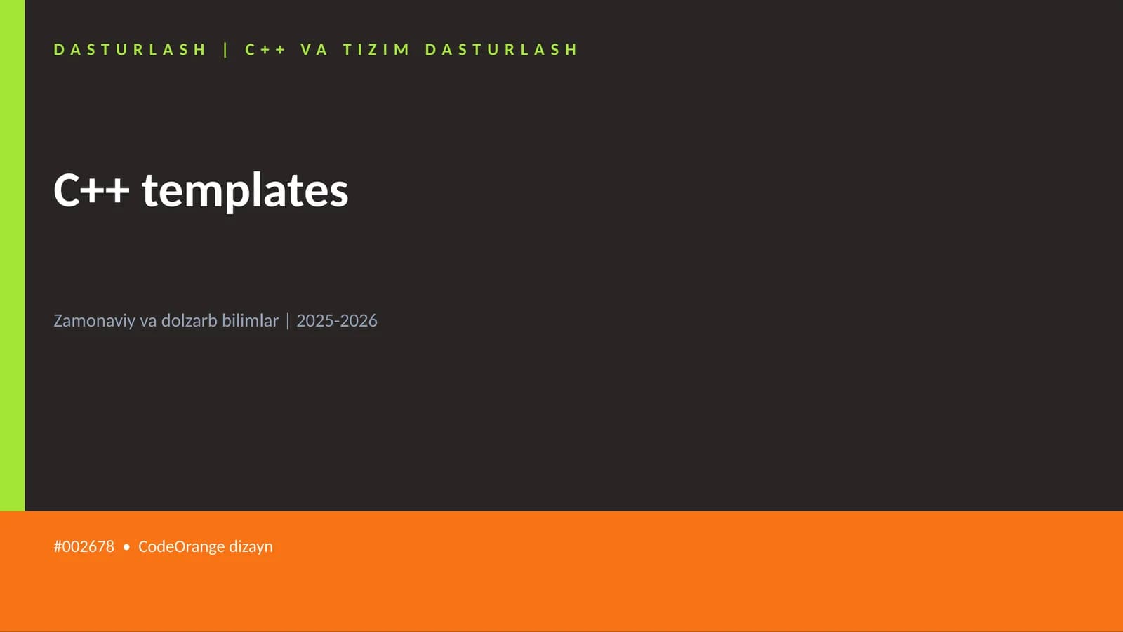 C++ templates